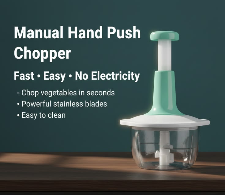 Manual Hand Push Chopper For Vegetables